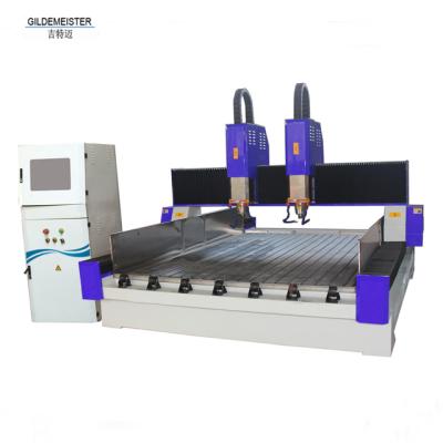 China Double Heads 3D Stone CNC Industrial Stone Router Machine CNC Stone Carving Machine For Sale for sale