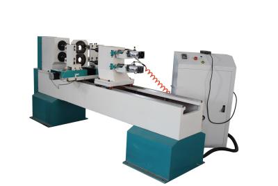 China Garment Shops Easy Operation CNC Lathe With 2 Spindles For Wood Processing Work for sale