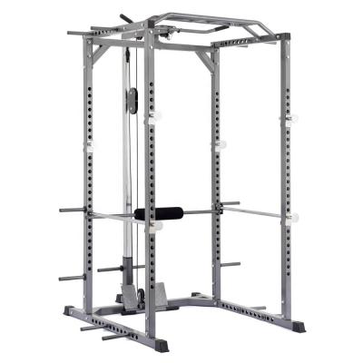 China Fitness Equipment Application Linefar Fitness Gym Equipment Power Squat Rack With Lat Pull Down Power Cage for sale