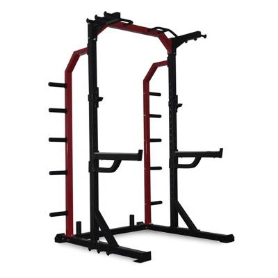 China Linefar Fitness Gym Equipment Commercial Multi Squat Stance Half-Cabinet Power Rack Cage for sale