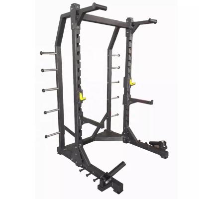 China Fitness Equipment Application Space Fitness Gym Equipment Half Cabinet Squat Stretch Power Rack Power Cage for sale