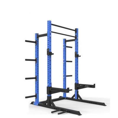 China Linefar Universal Fitness Half Power Rack Gym Customized Steel Bodybuilding Rack Squat Rack for sale