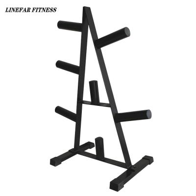 China Linefar Modern Fitness Weight Plate Tree Rack Gym Equipment Rack for sale