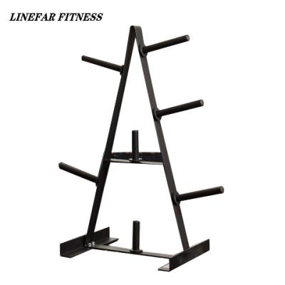 China Linefar Modern Fitness 25mm Weight Plate Tree Rack Gym Equipment Rack for sale