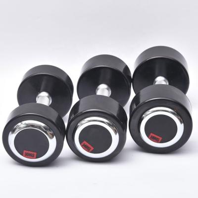 China Universal PU Fixed Dumbbell Men's Exercise Plating Cover Dumbbell Fitness Equipment for sale