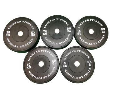 China Commercial Use Linefar Fitness Bumper Plates Olimpic Disc Weight Set Plates for sale