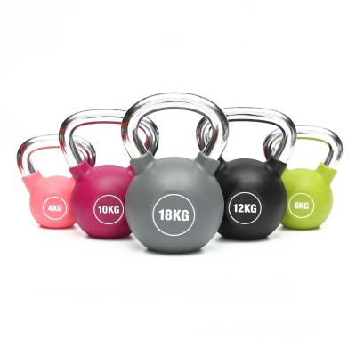 China Commercial Use Plastic Soaked Competitive Kettlebell PU Color Household Kettlebell Commercial Fitness Sporting Goods for sale