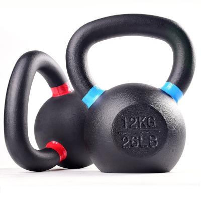 China Commercial Use Linefar Fitness Color Circle Spray Kettlebell Cast Iron Kettlebell Sports Diving Kettlebell for sale