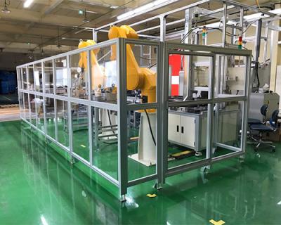 China Industry 6063 T5 Aluminum Profile Frame For Robotic Guard Barrier Machine Crash Barrier for sale