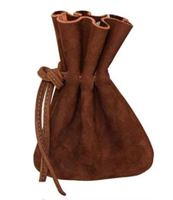 China Fashion Design Leather Medieval Coin Pouch (Small)/Drawstring Bag/Costume/Organizer/Gifts/Accessories, Handmade Includes 101 Year Warranty:: for sale