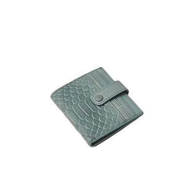 China Fashion New Arrival Crocodile FRID Credit Card Holders Gift Wallet Leather Card Holder for Women and Girl for sale