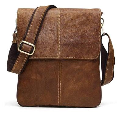 China Fashion Genuine Cowhide Leather Luxury Mens Cross - Body Bag for sale