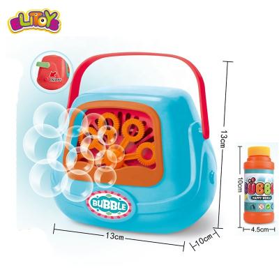 China 2020 Manufacturer Portable Automatic Electric Kids Toy Foam Bubble Machine Outdoor Electric Automatic Hot Selling Bubble Memories for sale