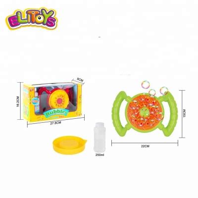 China Outdoor Toys Bubble Blowe Set Two Handed Bubble Machine With Water One Bottle for sale