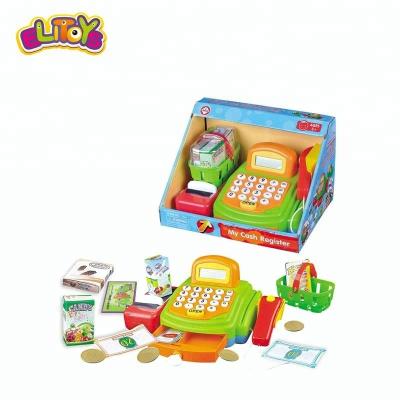 China Children learn kids cash register toy supermarket toy for sale