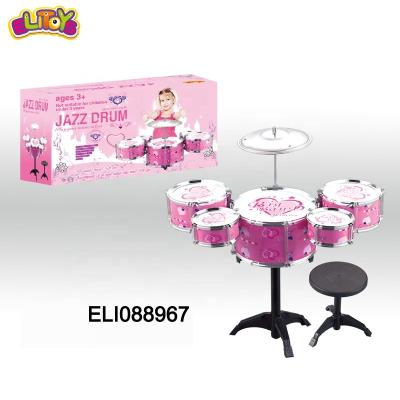 China 2019 Educational Toy Heart Model Jazz Drum Set Toys For Children Educational Musical Toy for sale