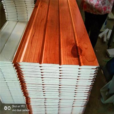 China Traditional PU Veins Corrugated Core Iusulation Decorative Exterior Wall Panels for sale