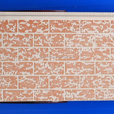 China 3d Metal Insulation PU Sandwich Panel , Metal Carved Decorative Exterior Wall Panels for sale