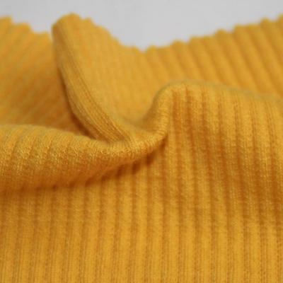 China Sustainable Comfortable Hot Sale Polyester Elastic Rib Knitted 5x1 Fabric for sale