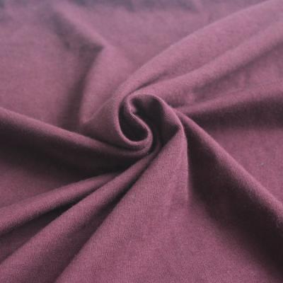 China Viable high quality organic cotton elastic dyed knit fabric for sale