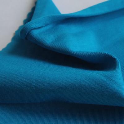 China High quality combed elastic plain knitted stretch cotton singlet fabric for sportswear for sale