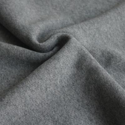 China Comfortable Thick Cotton Tear-Resistant Texture 100% French Terry Fabric Gray for sale