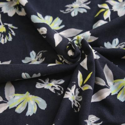 China Beautiful Sustainable New Design Polyester Elastic Yummy Printed Fabric for sale