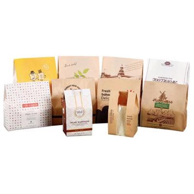 China OKCARTON Food Grade Recyclable Packaging Printing Take Away Fast Food Paper Bag With Window for sale