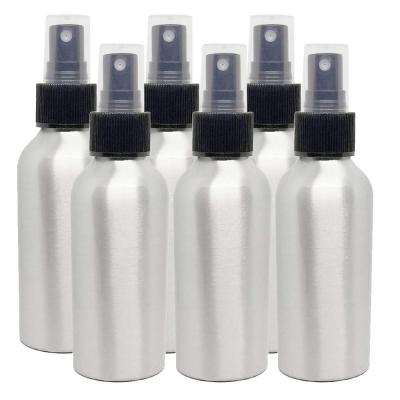 China OKCARTON 4oz 120ml Packaging Aluminum Bottle With Black Fine Mist Spray Lid For Packaging for sale