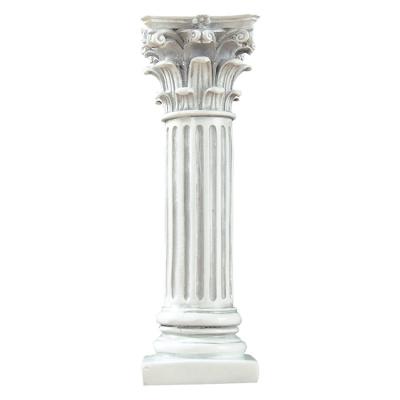 China Solid customized hand carved natural white hollow column for morden style granite marble pillar for sale