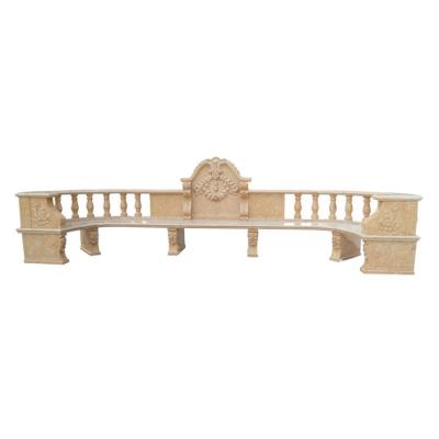 China Modern Chinese high quality marble popular design stone chair and table sculpture for garden for sale