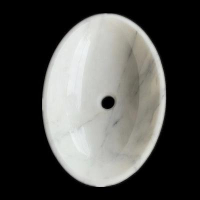 China Marble Oval Sink Basin Smooth Polished Outdoor Wash Basin Sinks Luxury Wash Basins and Sinks for sale