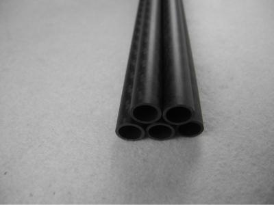 China Plain light carbon fiber tube , Moulded 3 k carbon fiber Rod circular for sale