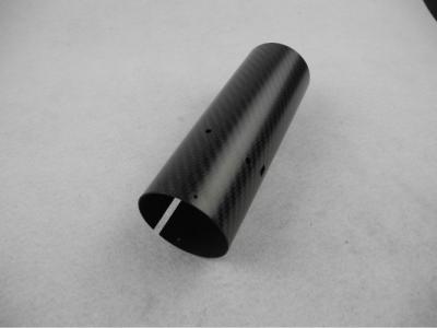 China Wear Resistance Solid 3k Carbon Fiber Round Tube / Pipe uv radiation for sale