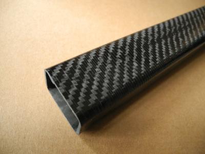 China Light weight Rectangular Carbon Fiber Tube for sale