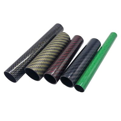 China Op maat gemaakte 3K Carbon Fiber Tube Roll Wrapped Twill Carbon Fiber Rod Te koop