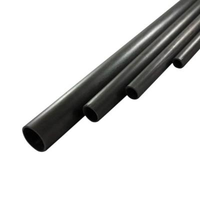 China Pultrusion Carbon Fiber Tube Ext. ∅ 25 Mm Int. ∅ 23 Mm 1 Mm Thickness 1000Mm Length for sale