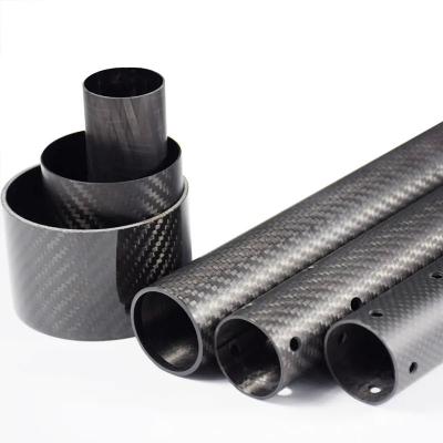 China Carbon Fibre Straight Pipes - Layered with quality epoxy resin and varnished outer finish for sale