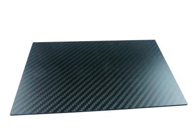 China Light Weight Full Carbon Fiber Plate with Twill Weave Matte surface for sale