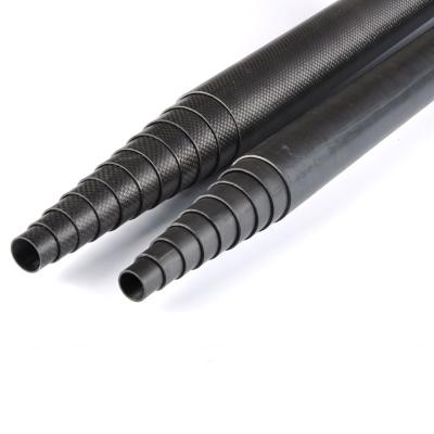 China Window Cleaning Carbon Fiber Telescopic Pole 12K Carbon Fiber Extension Pole for sale