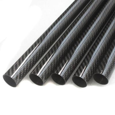 China Custom Glossy 180MM Diameter Carbon Fiber Tube 2mm Thickness for sale