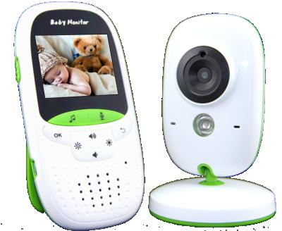 China Music Player 2.0 Inch LCD Night Vision IR Audio Monitor Temperature Sensing Display 2.4G Wireless Auto Baby Monitor for sale