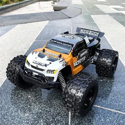 China Short Board 4WD Adult Brush Motor Remote Control Adult Off-Road High-Speed ​​Remote Control Vehicle RC Truck Monster Electric Racing Yellow for sale