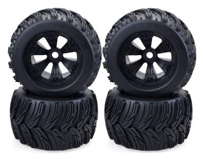 China RC Wheels&Tire Hobby 1/8 Monster Truck Set Tire For HPI T-MAXX 3.8 WILD REVO Traxxas E-MAXX MGT, 17mm Hub for sale