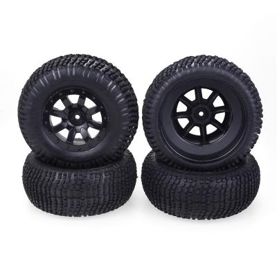 China RC Hobby Wheel Rim Traxxas Slash and Rubber Tires VKAR 10SC for 1/10 RC Short Course Truck Car for sale