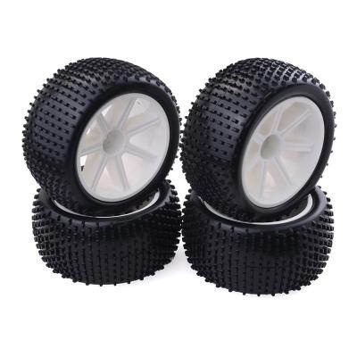 China RC Hobby 1/10 Buggy RC Truck Wheels Rubber Tire For 1:10 HSP ZD Combiner 12MM for sale