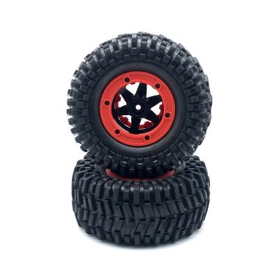 China RC Hobby RC 1/10 Short Transport Truck Tire Off Combiner 12mm, Tire Road Truck Tires Diameter 126mm for sale