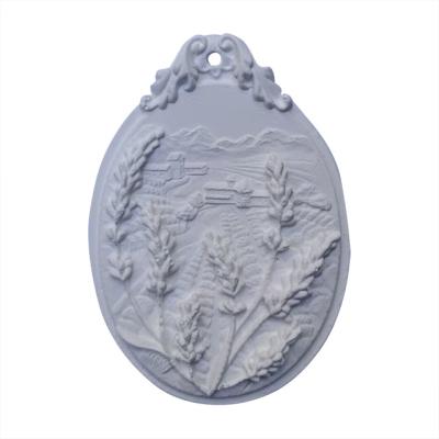 China Sustainable Car Wardrobe Bedroom Diffuse Perfume Essential Oils Lavender Shaped Plaster Carving Decoration for sale