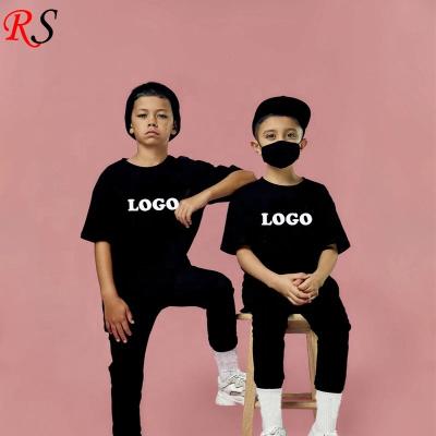 China QUICK DRY New Arrival Hot Selling Wholesale Custom Kids Black Oversized Baby Boy Tshirt Summer for sale