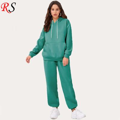 China New Design QUICK DRY Sweatsuit Custom Wholesale Women's Tracksuit Hoodies Jogger Pants Set 2 Pieces for sale